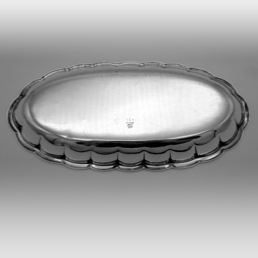 Oval Tray Frank Smith Sterling Silver Mono PAJ