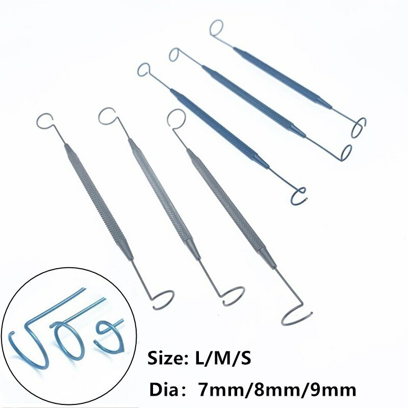 Ophthalmic double ended pigtail Probe Eye surgical instruments