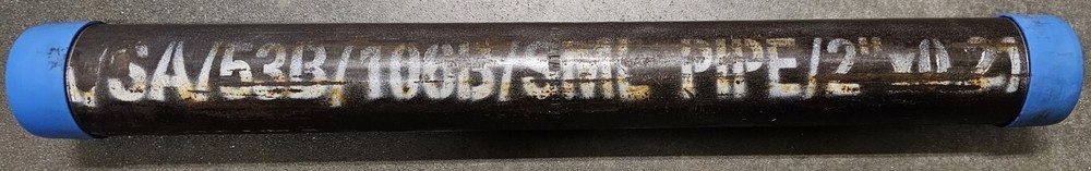 2" SCH 80 A106 BLK PIPE THREADED BOTH ENDS - NPT - 21-1/2" LONG