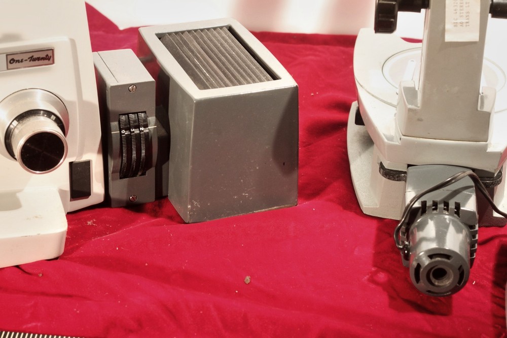 AO120 COMPOUND MICROSCOPE WITH CYCLOPTIC STEREO MICROSCOPE-COMPLETE MADE IN USA