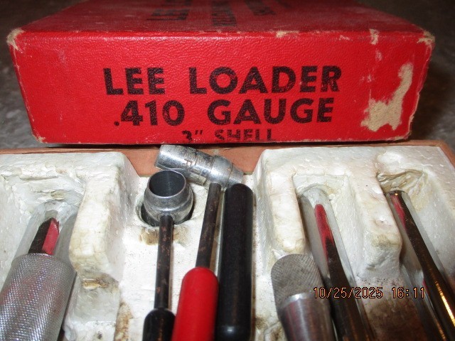 Vintage Lee Loader Reloading Tool Kit - 410 Bore. 3" Shells - Hand Loader