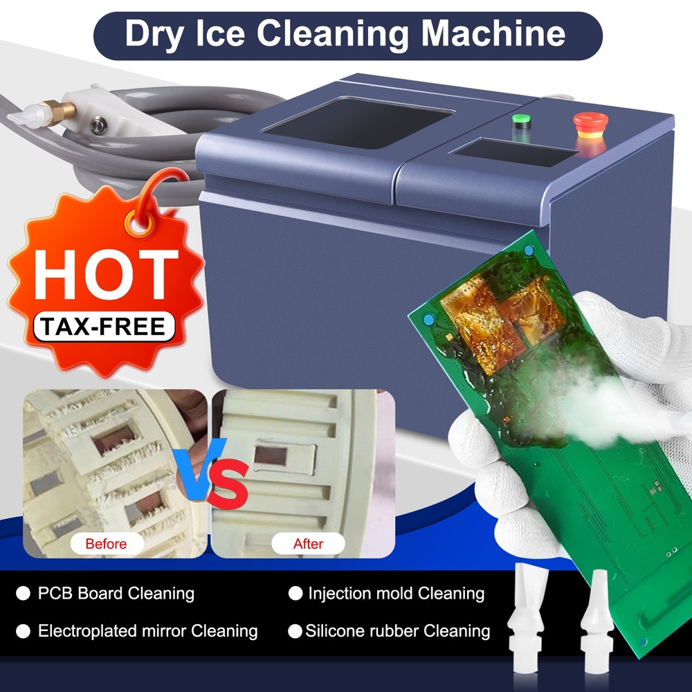 Mini Dry Ice Blasting Machine Cleaning Machine For PCB Burrs Remove Portable