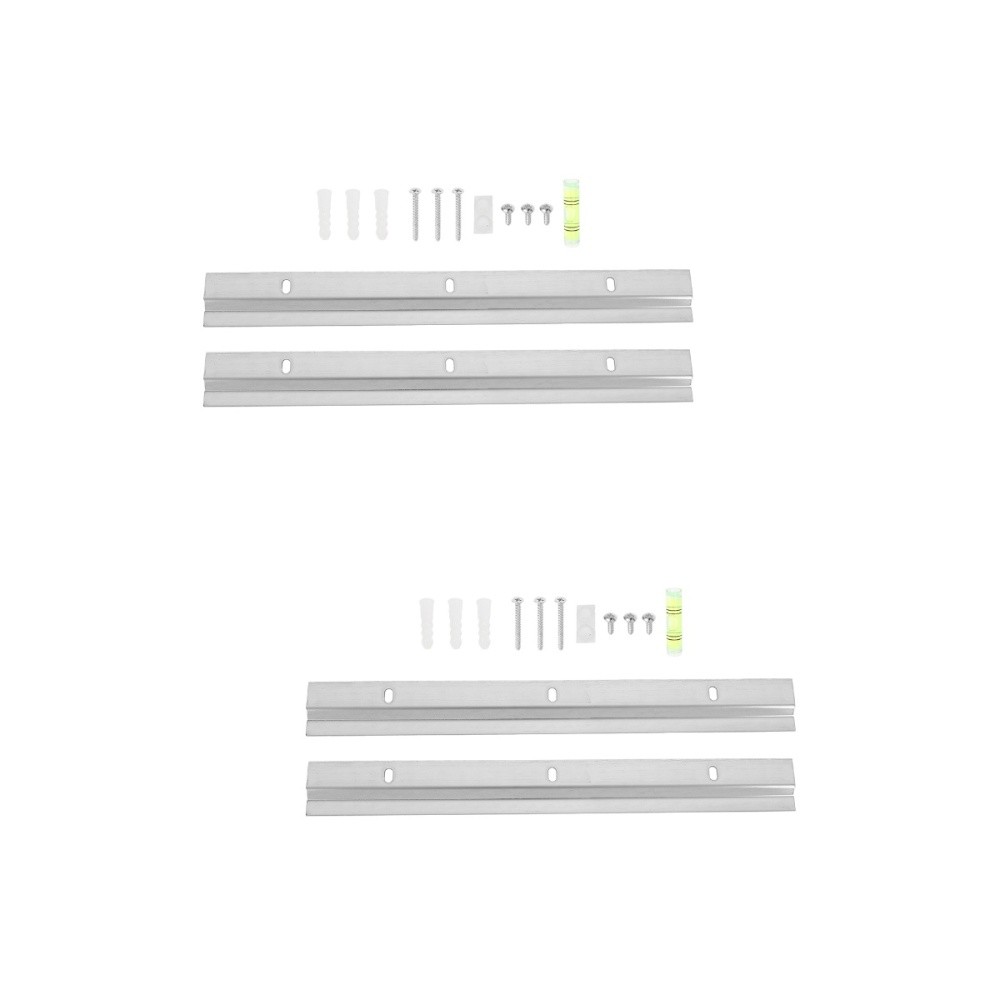 2 Sets Wall Mounting Interlocking Brackets Picture Frame Hardware