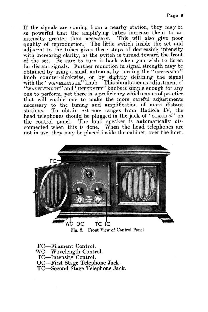 Radiola IV Setting-up Operation MANUAL 1924 (14pg)