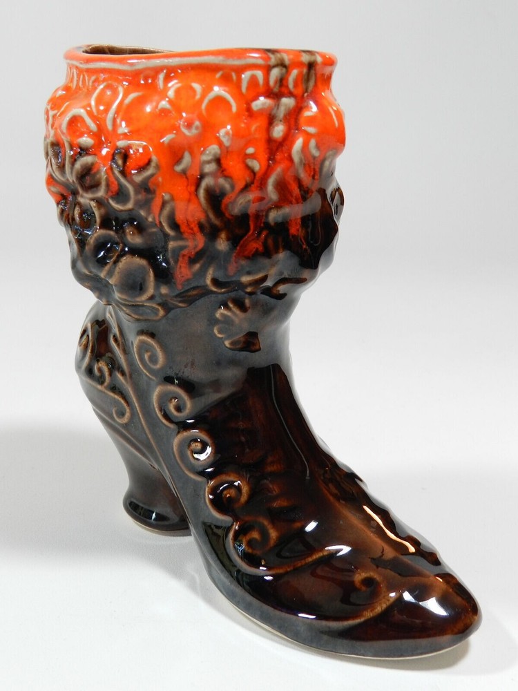 Vintage Ceramic Victorian Shoe Boot Planter