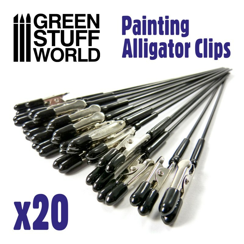 Alligator Clips x20 - Warhammer 40K holder support clips hooks recipient table