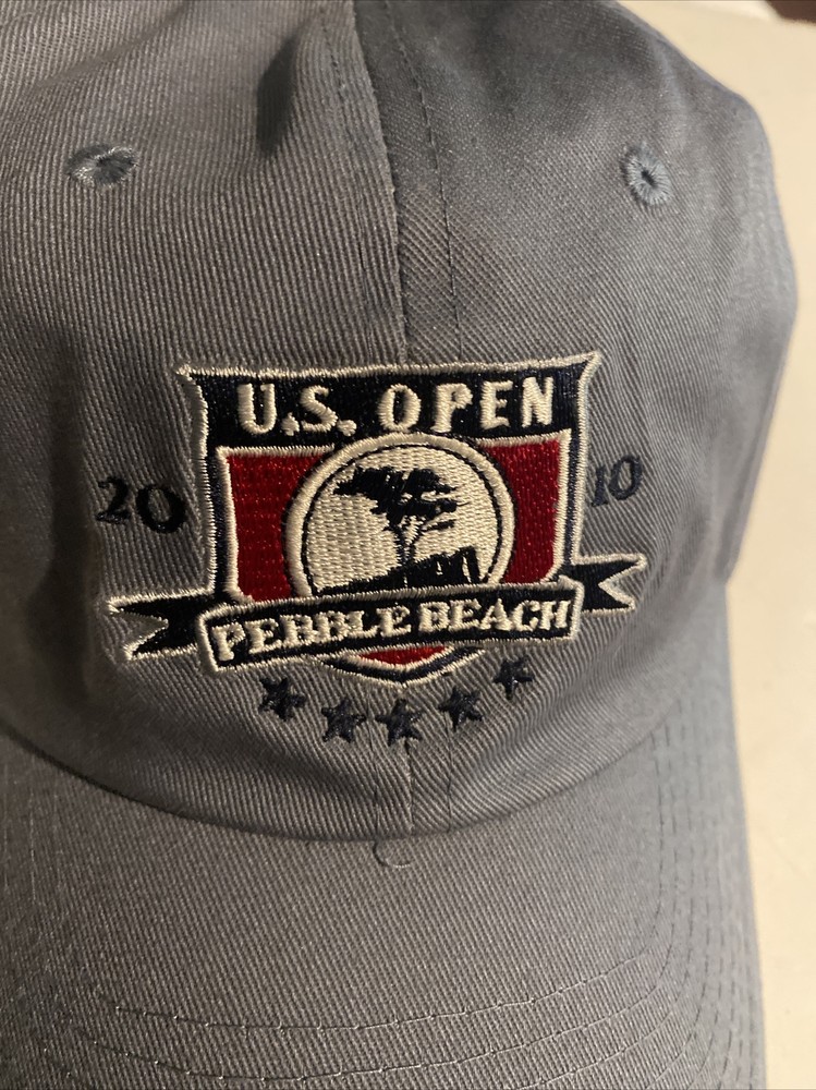 USGA Member US Open 2010 Pebble Beach Gray Golf Baseball Cap Hat