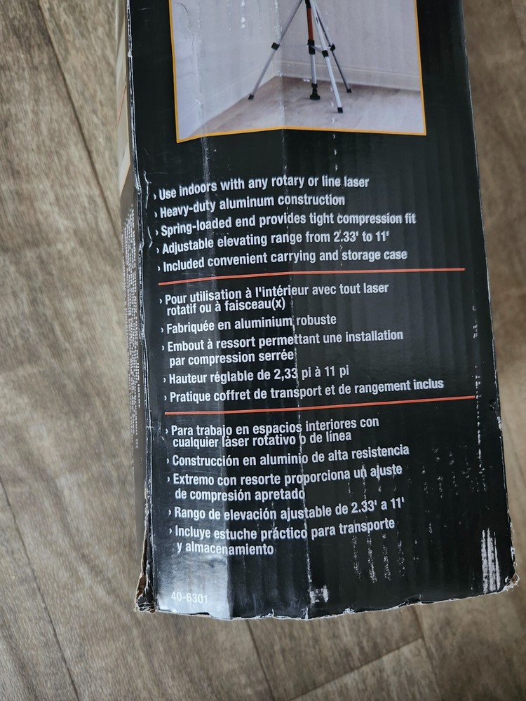 Tripod and Telescoping Laser Pole