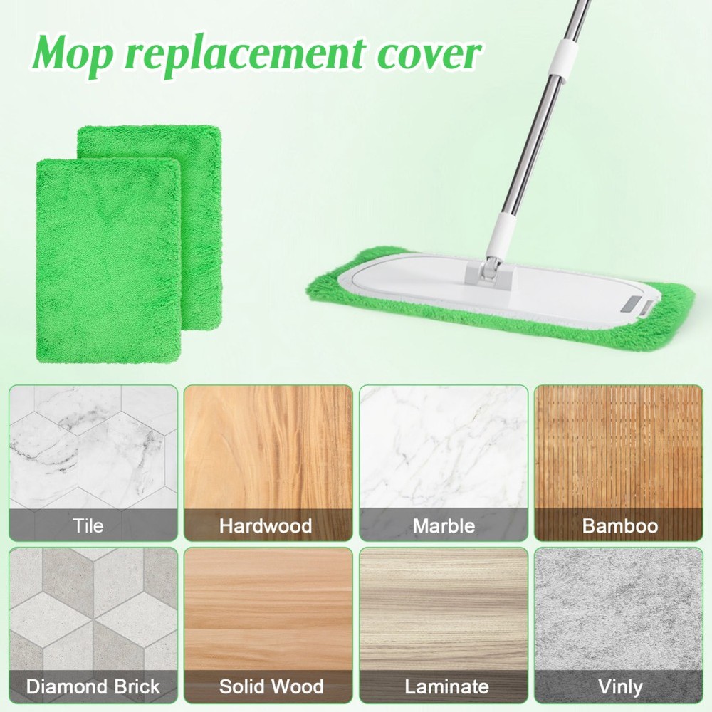 6 Pcs Mop Replacement Pad Floor Cloth Washable Pads Cleaning
