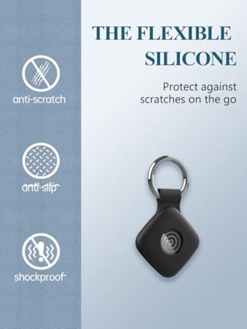 Case for Tile by Life360 Mate (2024) Bluetooth Tracker, Soft Silicone