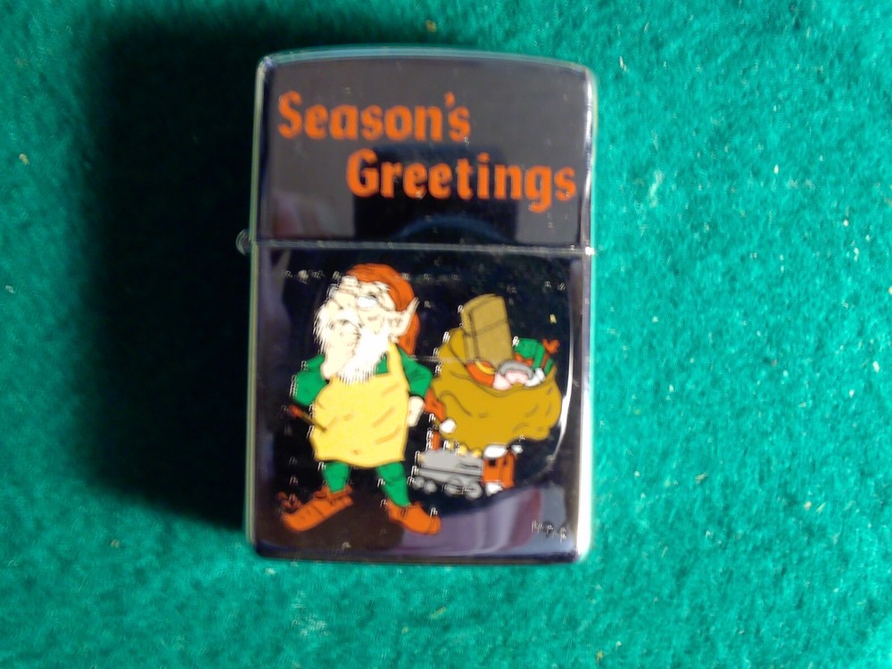 Zippo X 1994 Elf Seasons Greetings Used