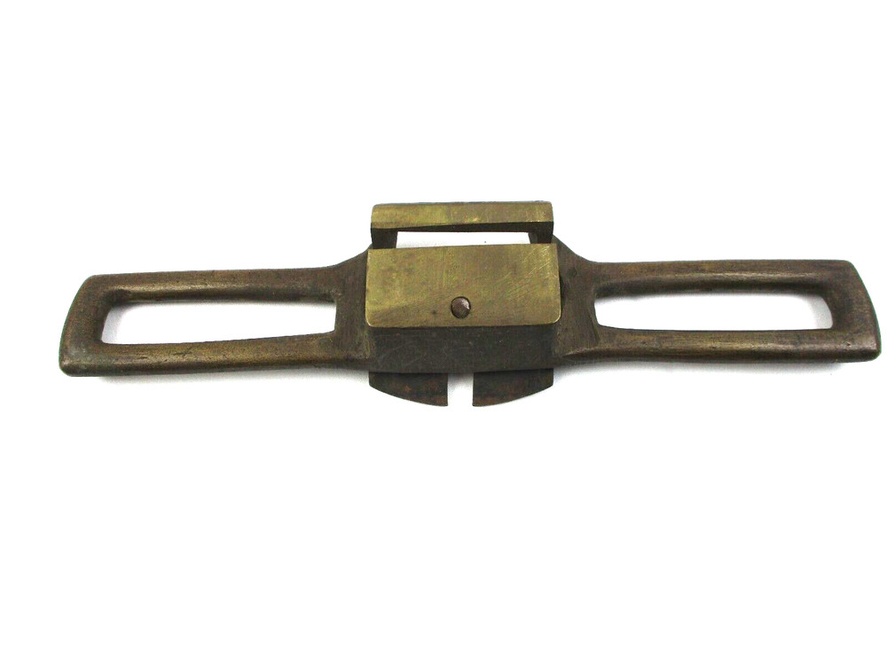 VINTAGE SOLID BRASS RABBET SPOKE SHAVE - STANLEY CUTTER