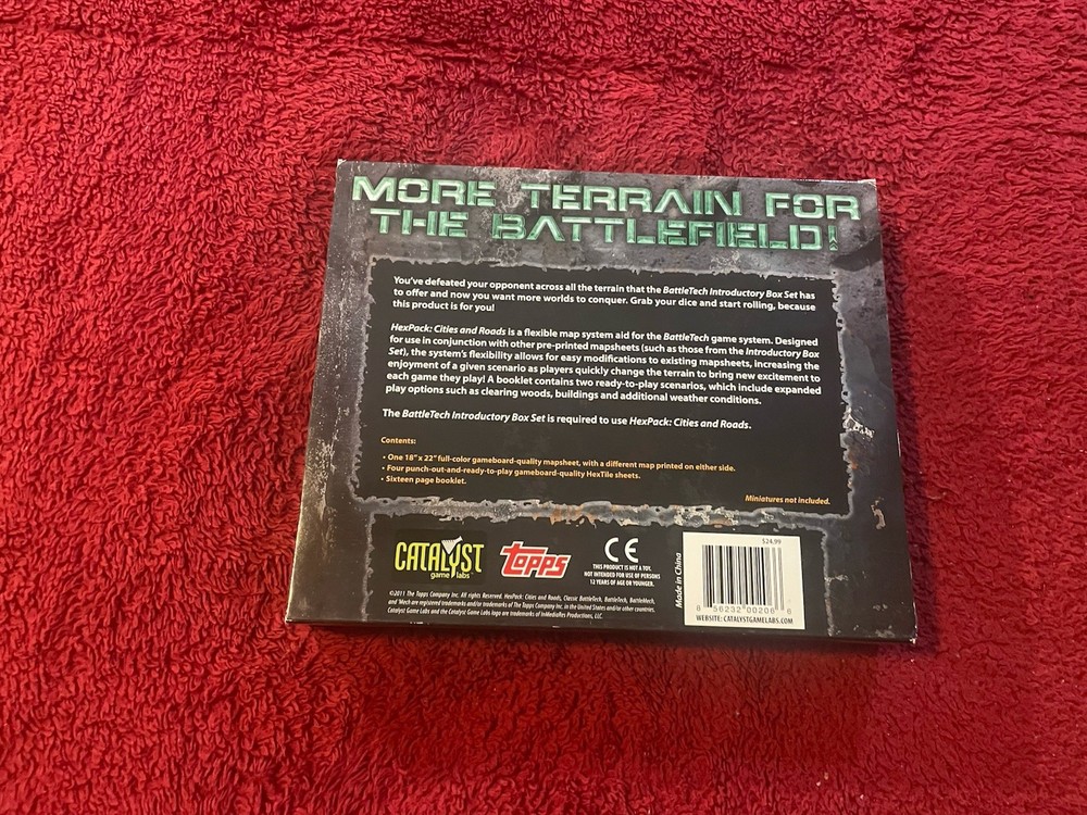 Battletech Hexpack Cities and Roads VG