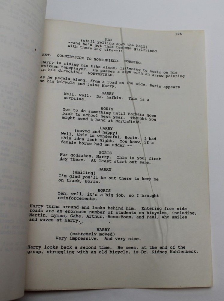 CREATOR / Jeremy Leven, Office Copy Screenplay, eccentric scientist 1980s Sci Fi