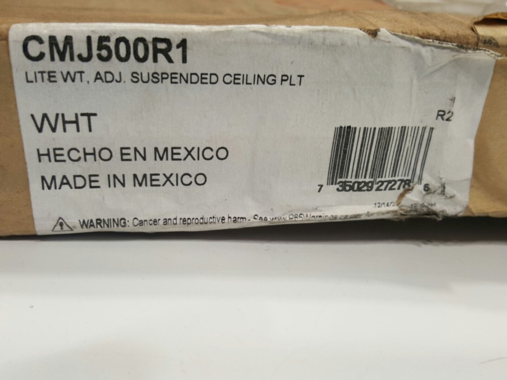 PEERLESS CMJ500R1 Suspended Ceiling Plate,Projector,White