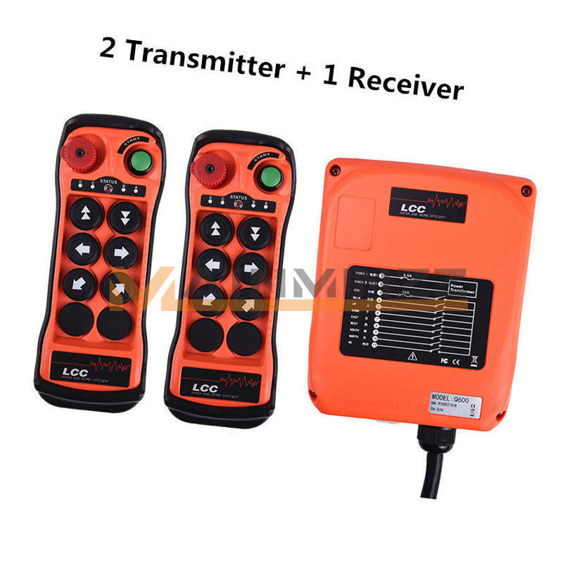 12V-380VQ600 6Button Double Speed Hoist Crane Industrial Wireless Remote Control