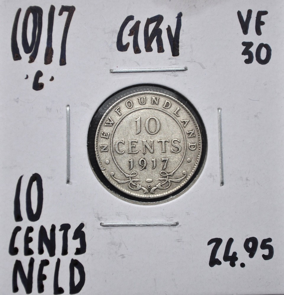 1917-c Newfoundland 10 cents