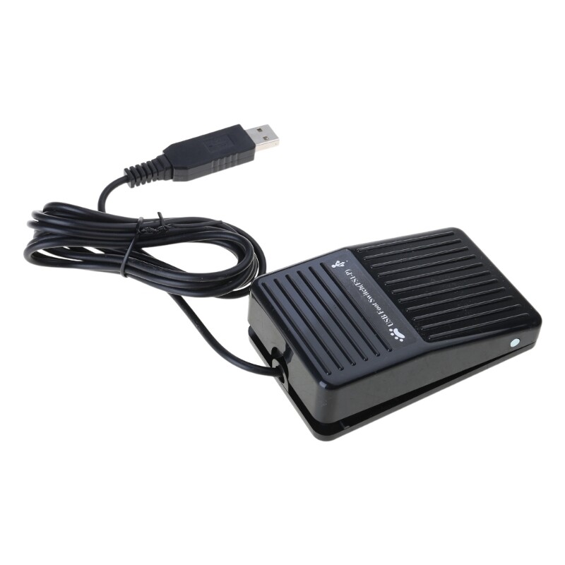Ergonomic USB Foot Pedal Treadle with Customizable Functions for PC Users