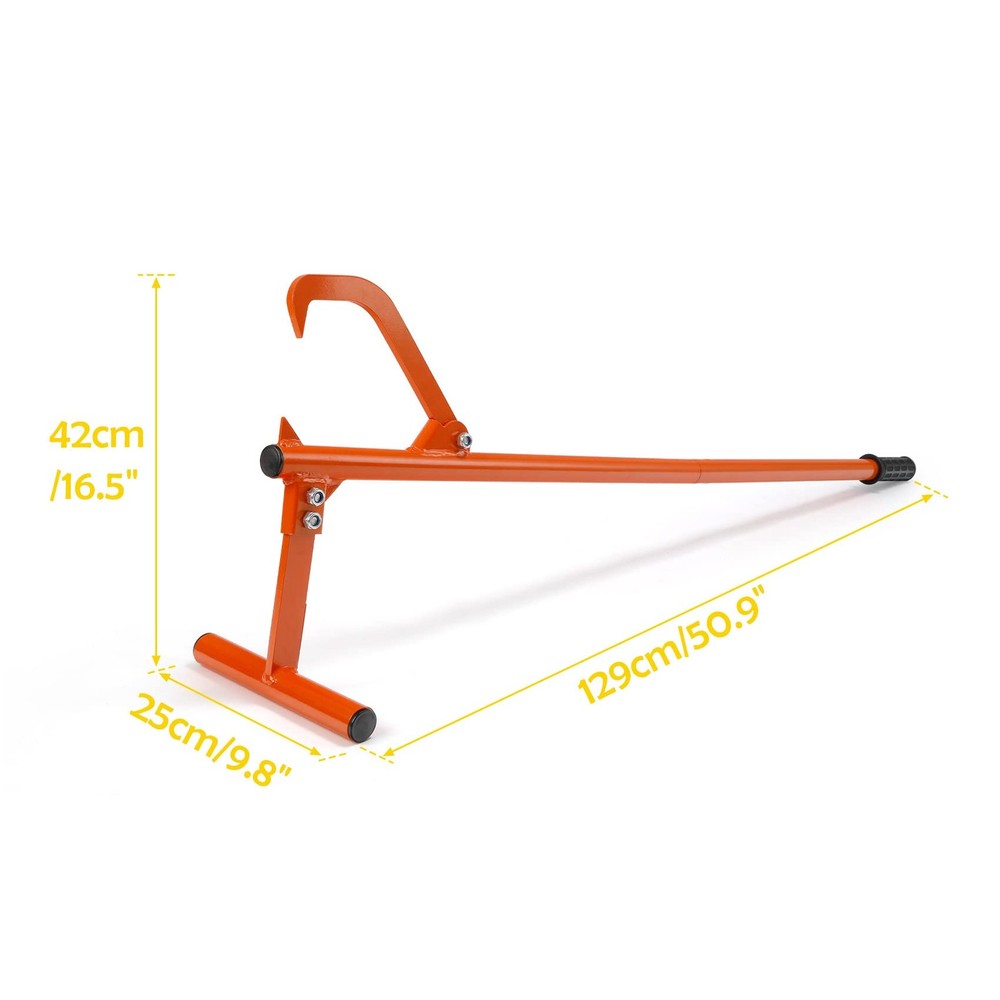 50.9" Timberjack Log Lifter, Adjustable Log Roller Cant Hook, Heavy Duty Stee...