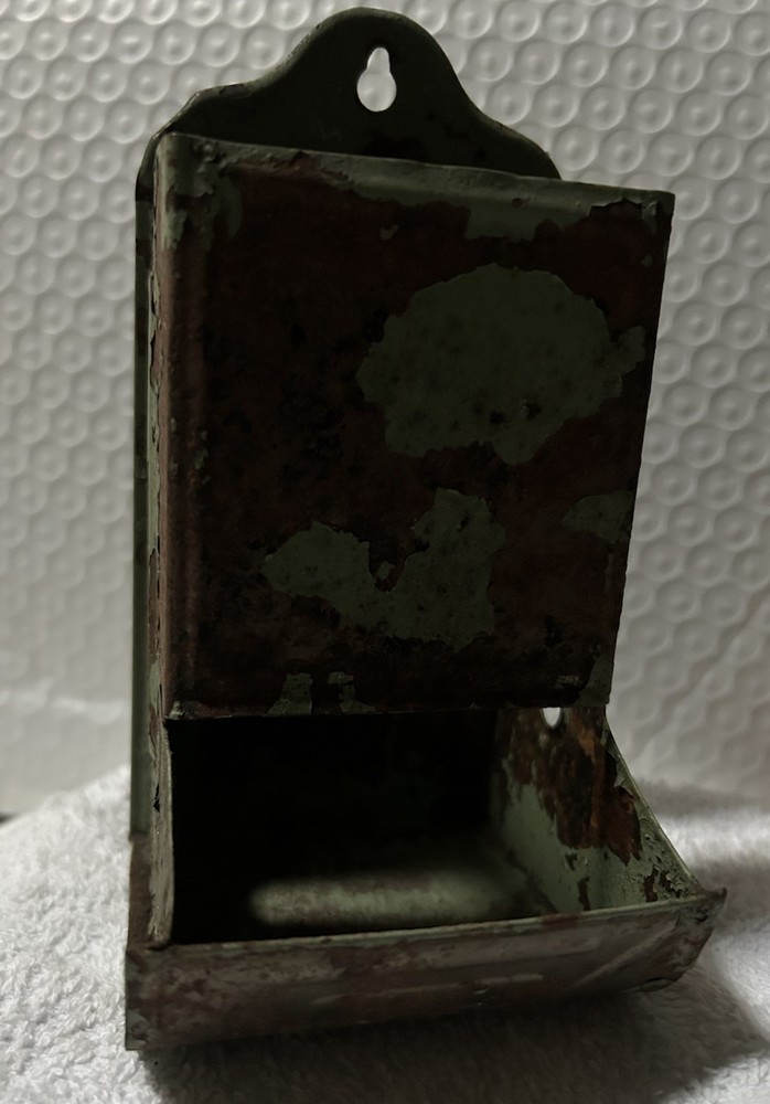 Vintage Metal Wall Mounted Matchbox Holder