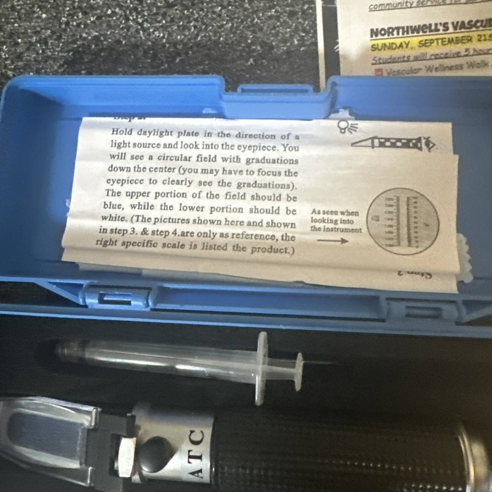 Portable Refractometer ATC 0-18% New