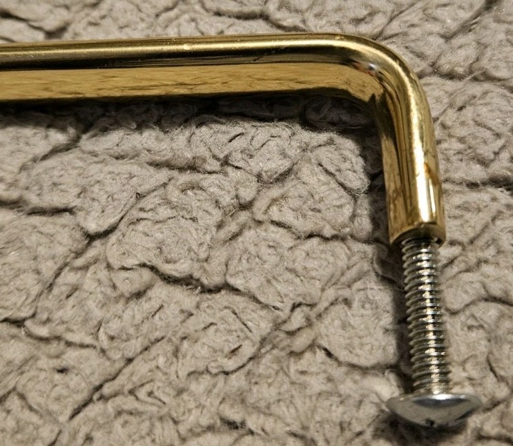 Polished Brass Door Pull Handle 3 Inches