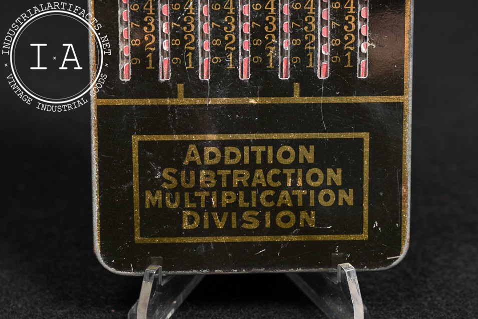 Antique Baby Calculator Pocket Adding Device