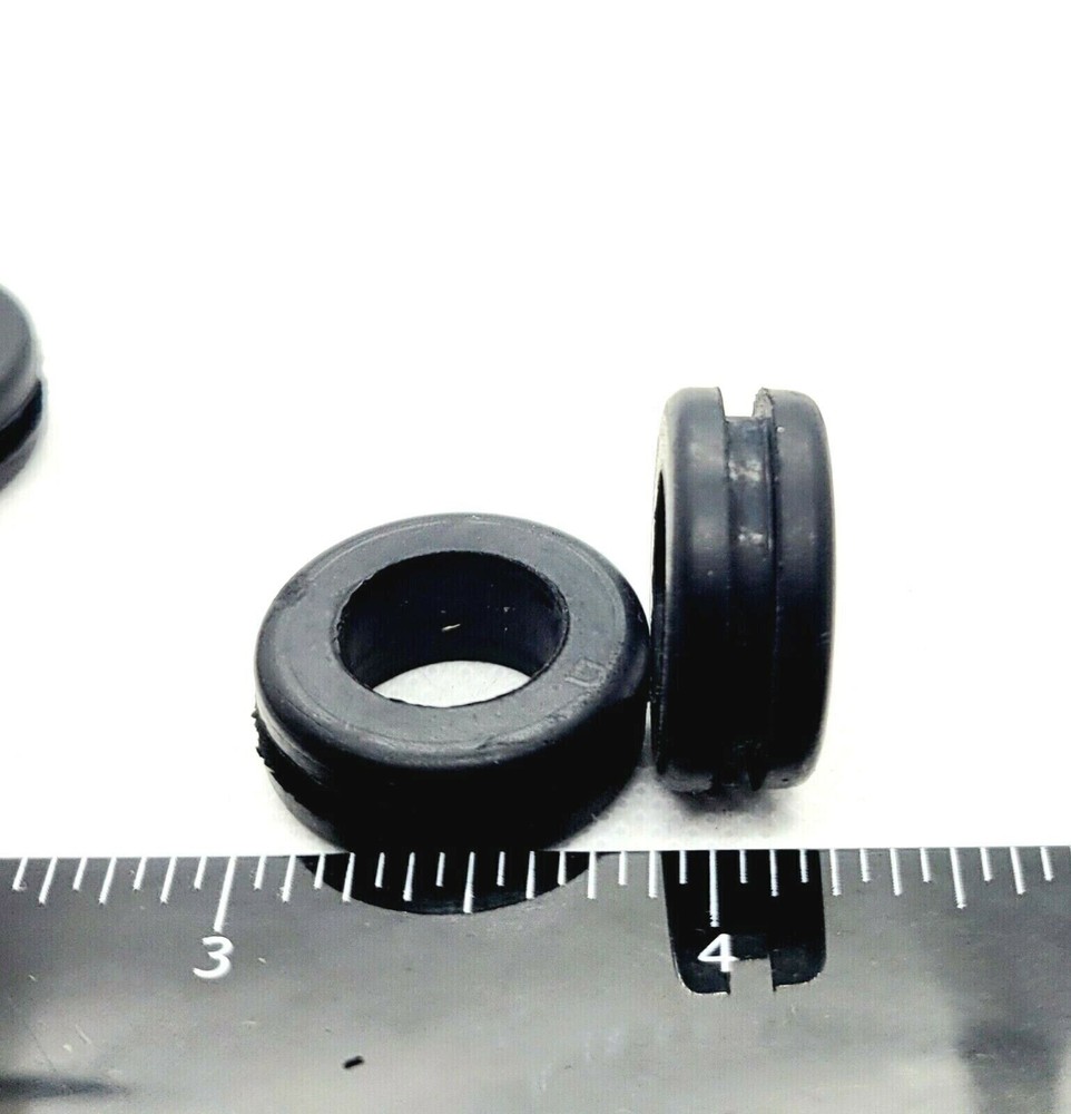 3/4" Panel Hole Rubber Wire Grommets 1/2" ID for  3/16" Thick Groove 12 Pack