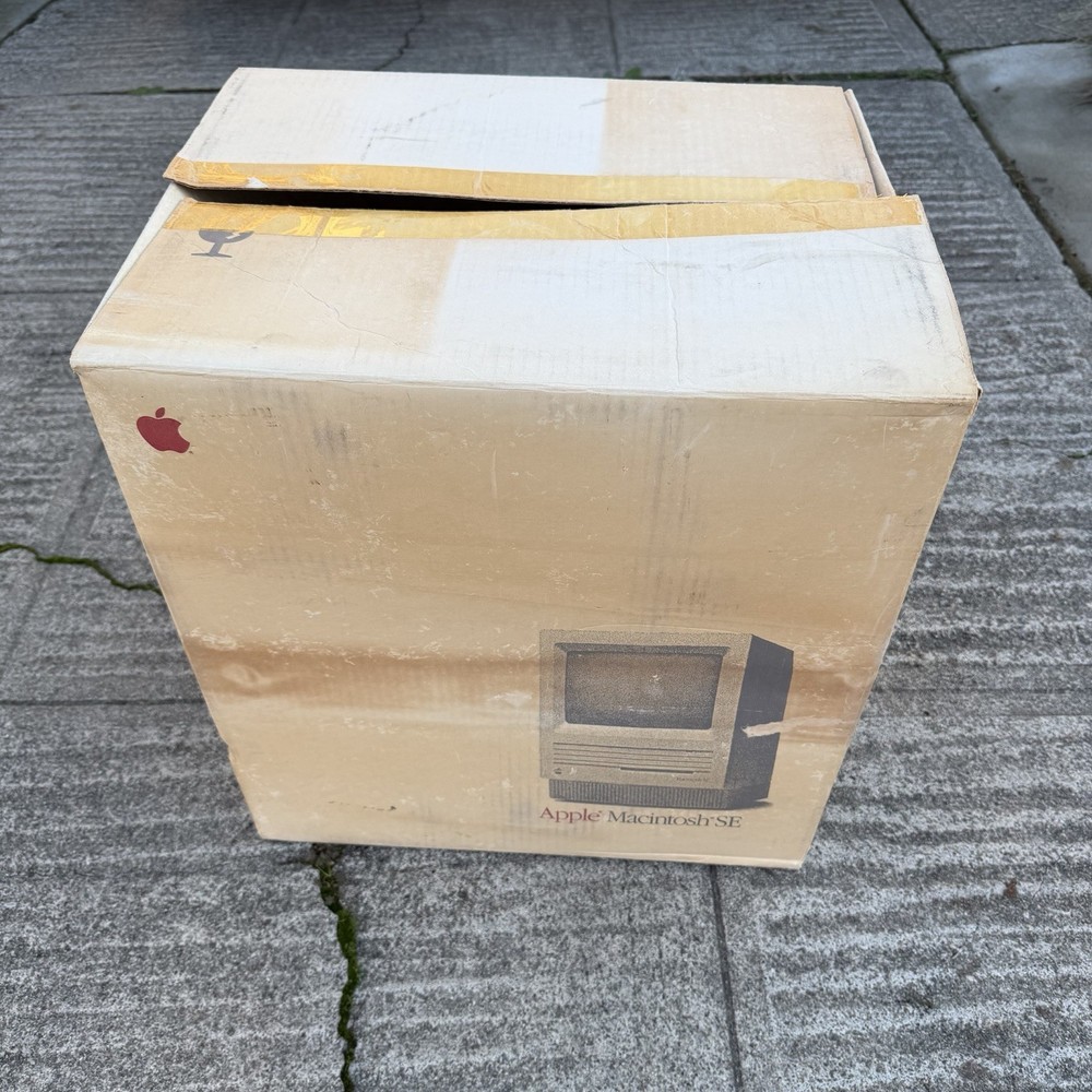 Apple Macintosh SE Original Box Vintage Computer Packaging Only EMPTY Display
