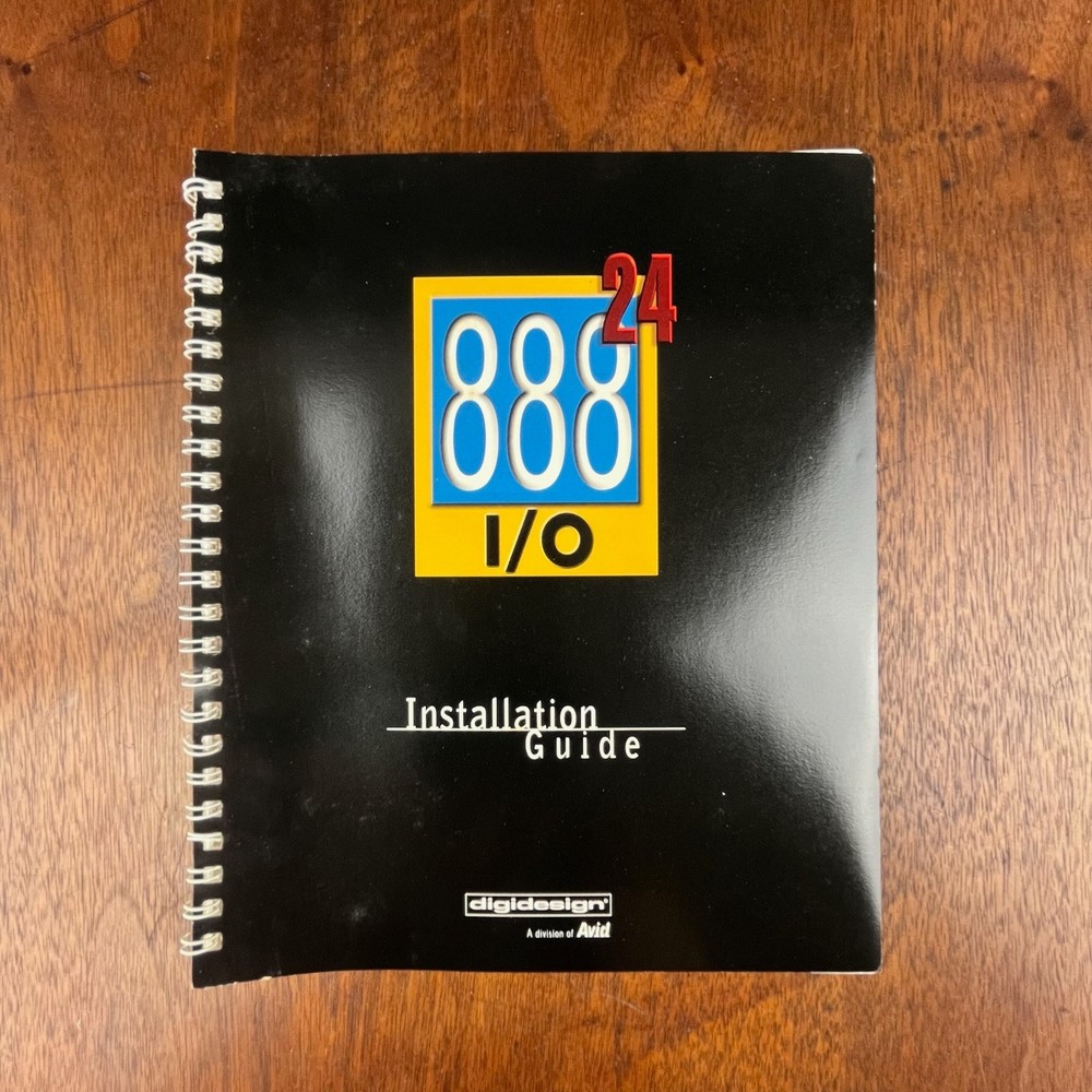 VINTAGE DIGIDESIGN 888/24 I/O INSTALLATION GUIDE