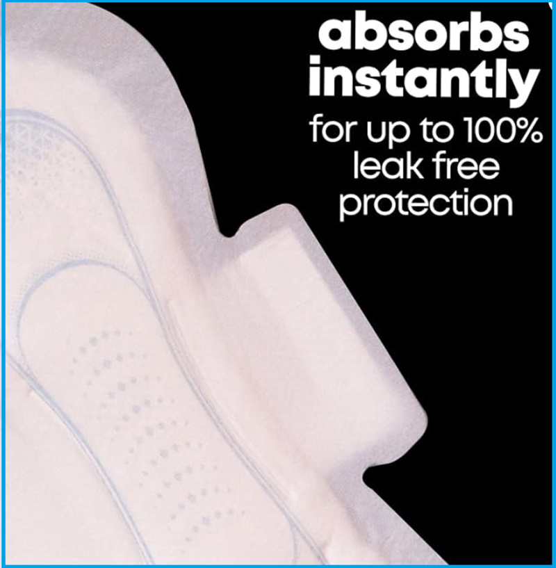 2-Pack U by Kotex Security Maxi w/ Wings, Extra Heavy Overnight, Unscented, 48ct