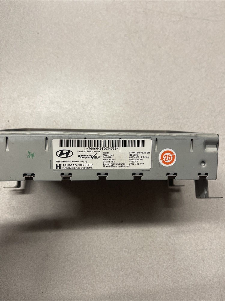 2009 - 2014 Hyundai Genesis Information Display Screen 96563-3M000