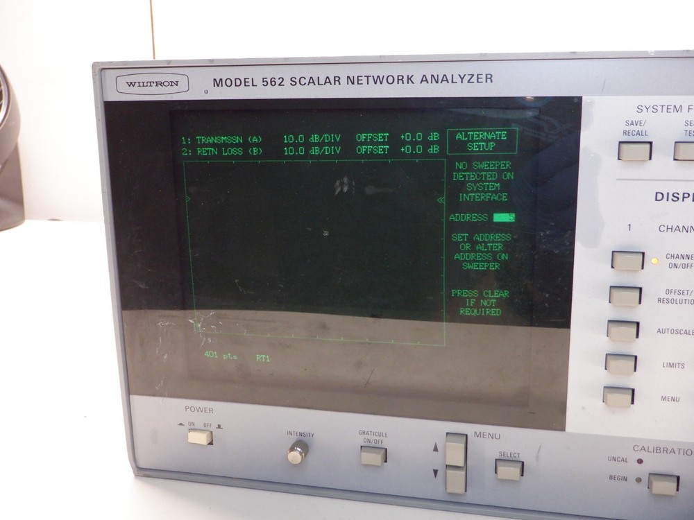 WILTRON MODEL 562 SCALAR NETWORK ANALYZER