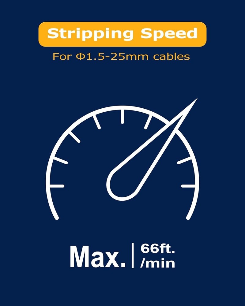 Electrical Wire Stripper Machine 60 ft/min Automatic Wire Stripper [0.06" -0....