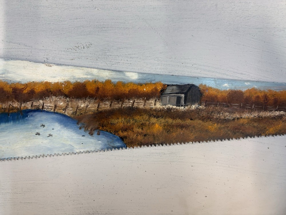 Hand Painted Saw