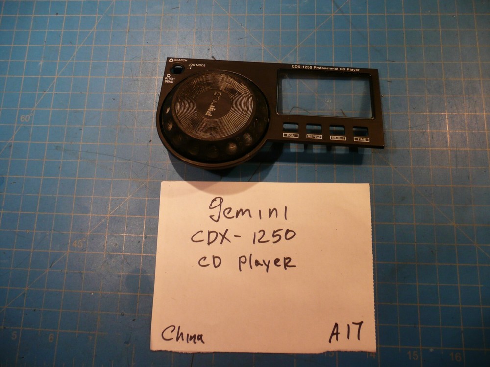 Gemini CDX-1250 MP3 CD Player Replacement Parts Front Face Cover