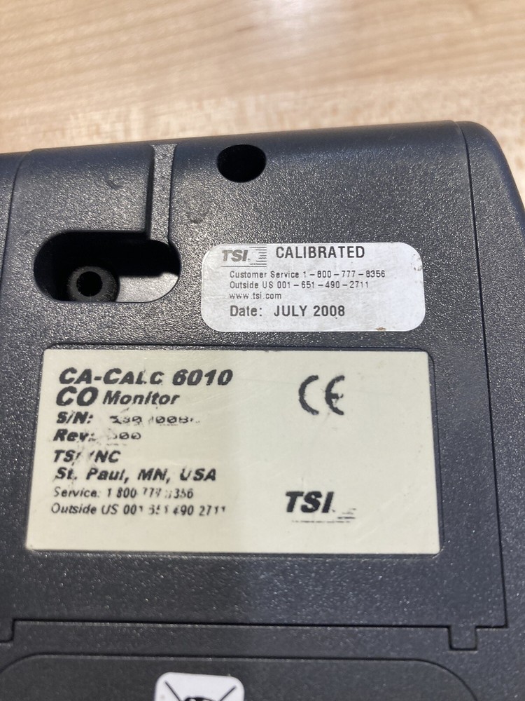 TSI CA-6010 CA-CALC Combustion Analyzer, Excellent Tested Working Condition