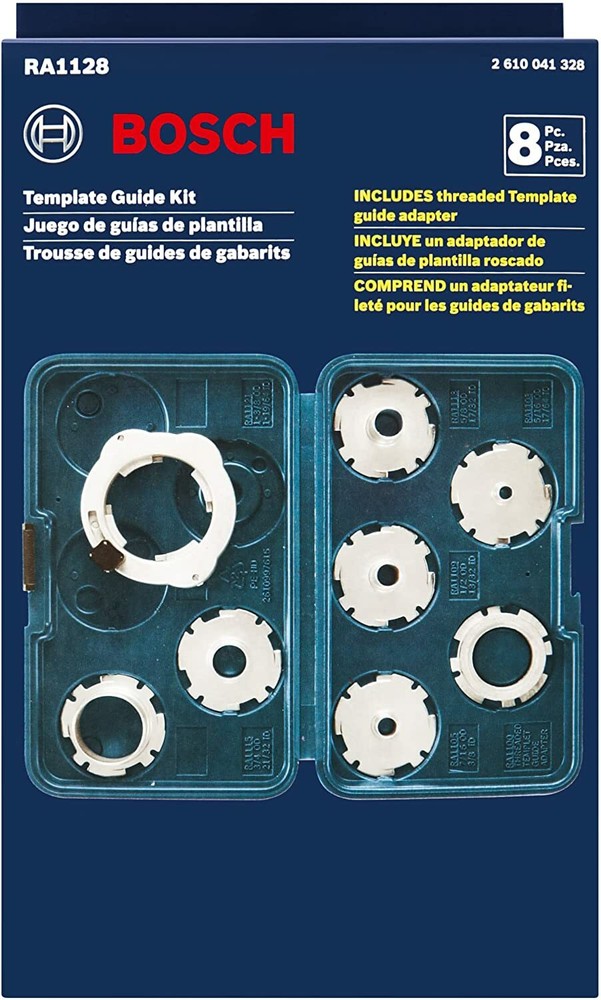 Bosch RA1128 8-Piece Template Guide Set