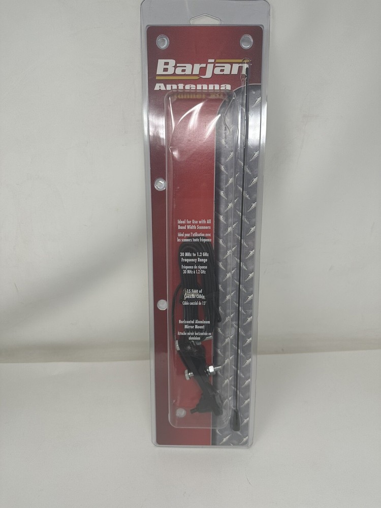 Barjan Scanner Antenna Kit Horizontal Mirror Mount 300-66530 BNIP