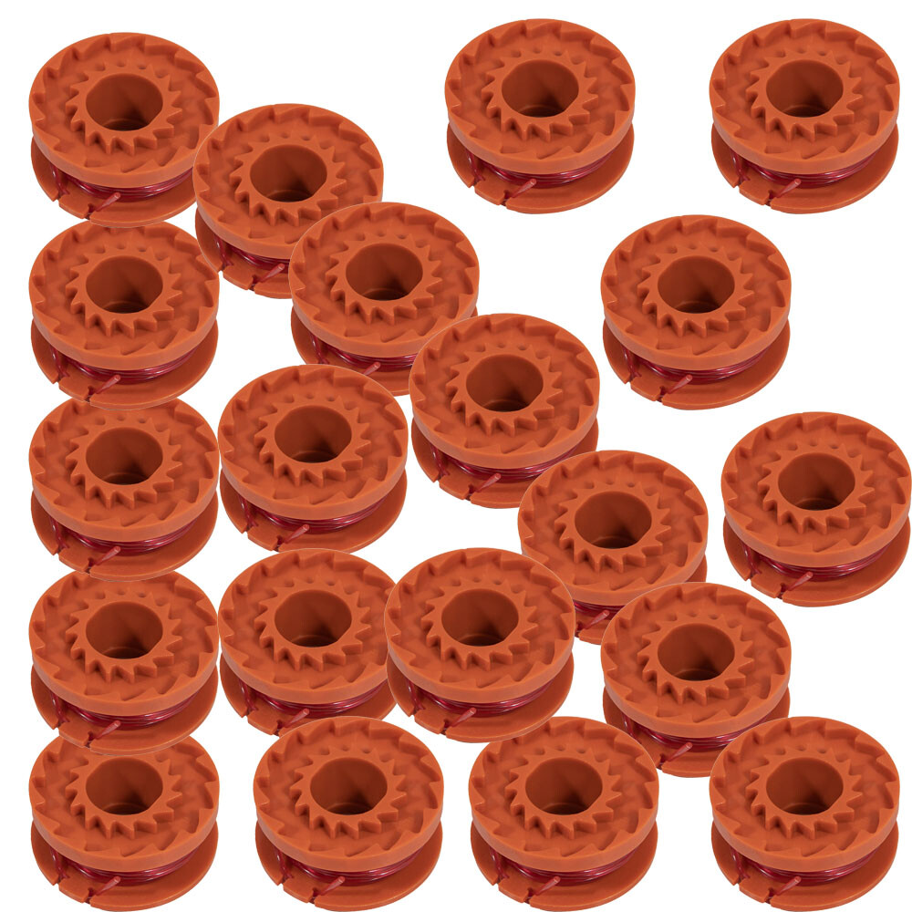 20-Pack Replacement Nylon Spool Line for Worx Trimmer/Edger WA0010