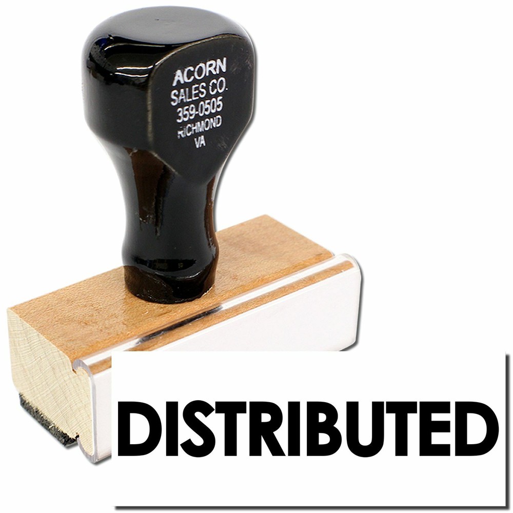 Bold Distributed Rubber Stamp Size 1/2" Tall x 1-1/2" Wide