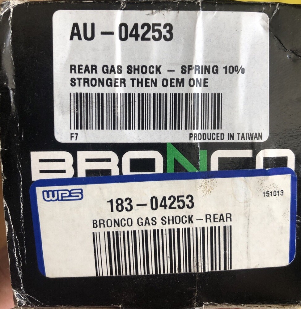 Bronco - AU-04253 - Gas Shocks