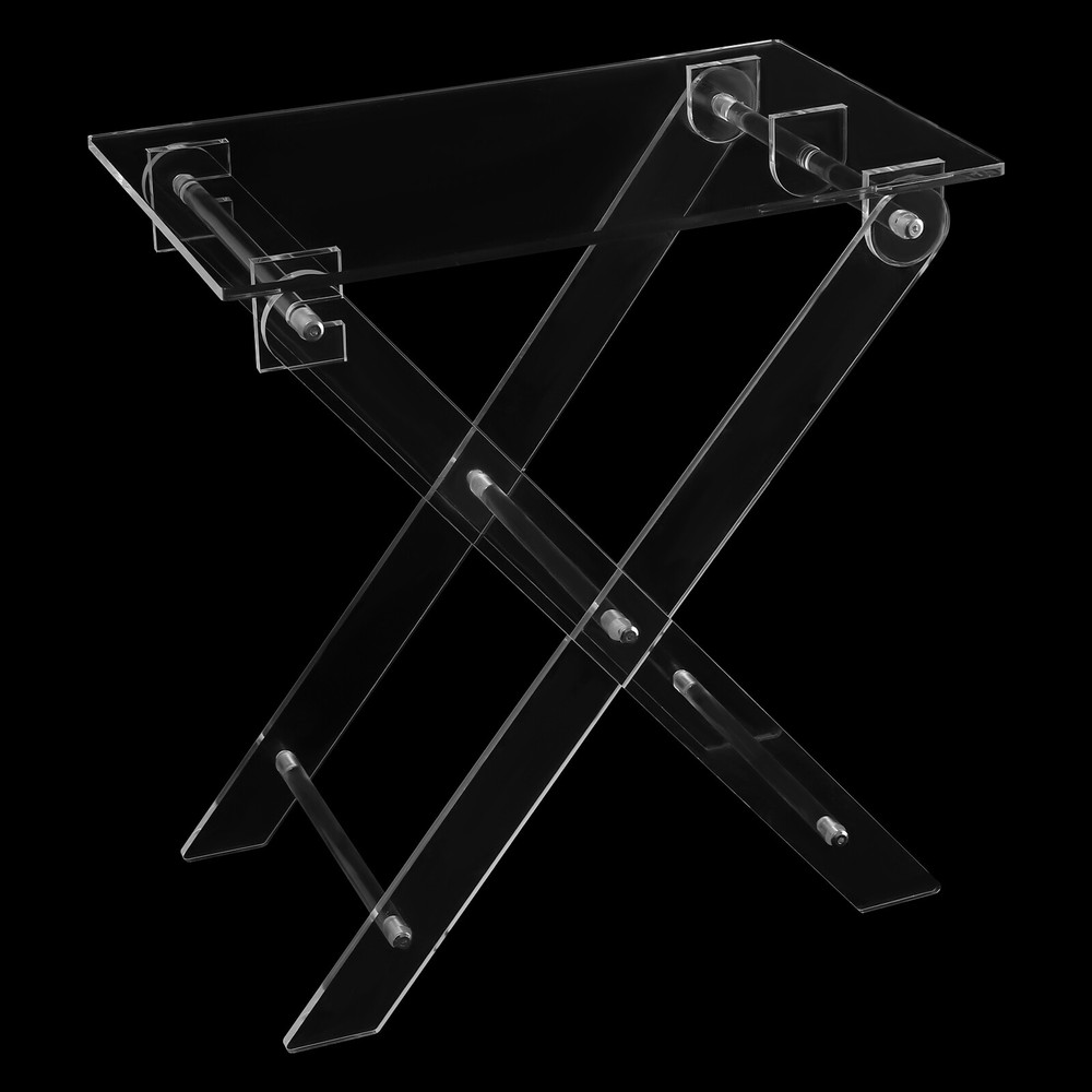 X-shaped Foldable Acrylic Computer Table Coffee Table For Living Room Bed Room