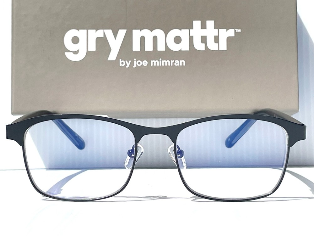 Gry Mattr DESIGNER READERS Mat Black Frame PUNCTUAL Blue Light Blocking Eyewear