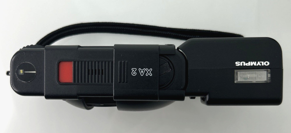 Olympus XA2 + A16 Flash Black Point & Shoot Camera, Case, Strap, IB - Working
