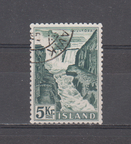 ICELAND : 1956 - USED - SCOTT # 296  NATURE