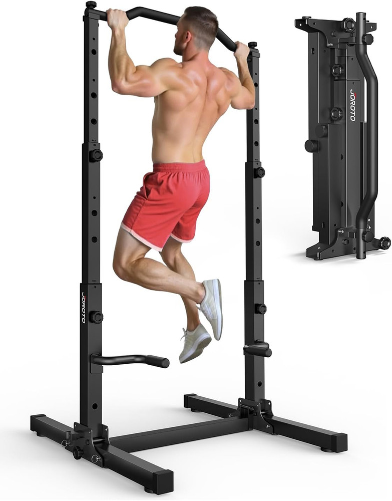 Foldable Pull up Dip Station, Pull up Bar Free Standing for Home Gym, 450LBS Sta