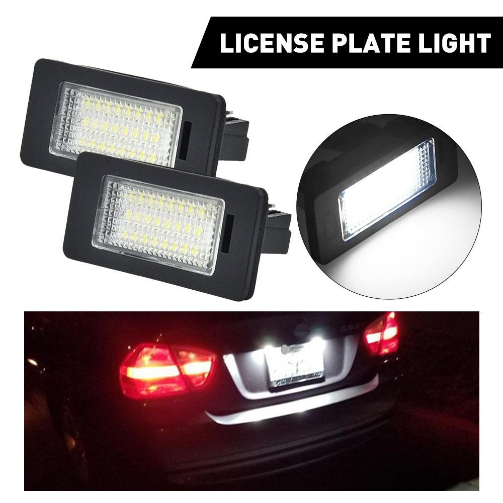 Lights Pair Plate License Tag LED w/ for Lamp E92 BMW E90 E39 E60 E61 E70 M5