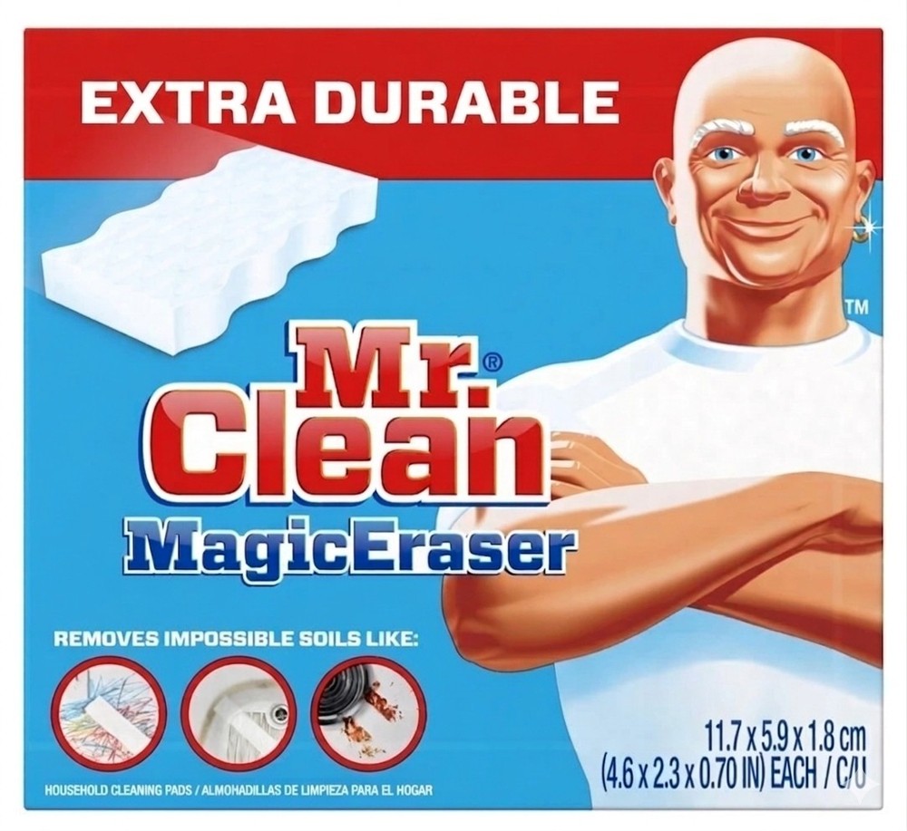 Mr. Clean Magic Eraser Extra Durable Melamine Sponge White 6 Pack