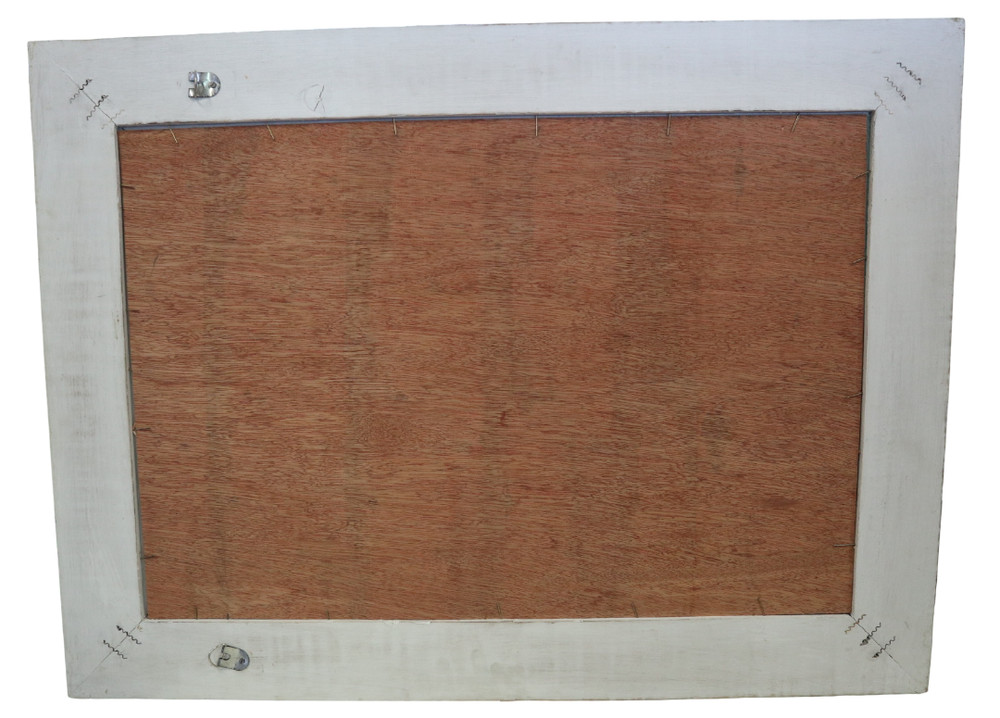 Handcrafted Solid Wood Mirror 60x80 Cm – Carved Frame 9 Cm With Sp